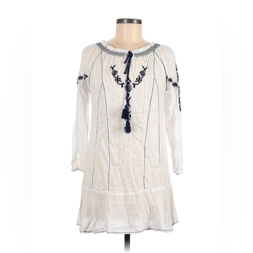 Neiman Marcus Tunic Embroidered Dress